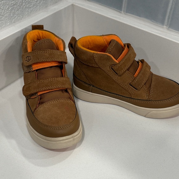 EUC UGG Kids Brown and Orange Sneakers - Picture 1 of 5